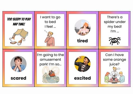 FEELINGS AND EMOTIONS cards - Memory game/Black Peter