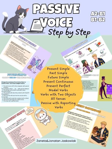 Passive Voice A2-B2 - Presentation and Practice Step by Step