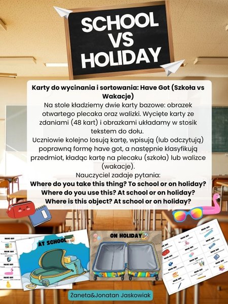 School vs Holiday: Pack Your Bag with Have Got!